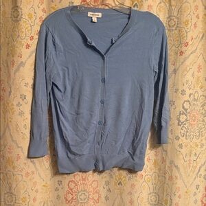 Nordstrom Light Blue Button-Front Women's Cardigan